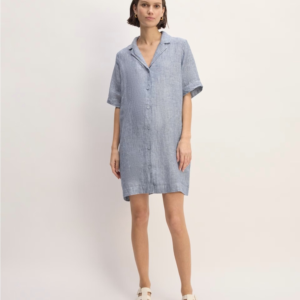 Everlane - the Shirtdress in Linen - new with tags